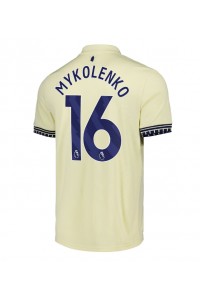 Everton Vitaliy Mykolenko #16 Voetbaltruitje Uit tenue 2025-26 Korte Mouw